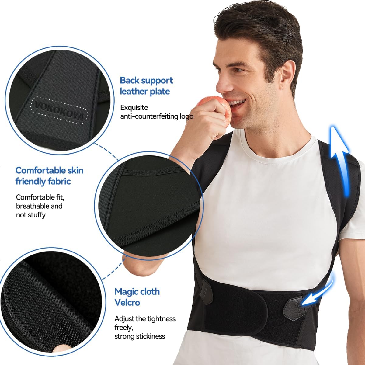 Posture Corrector for Women and Men – Back, Neck & Shoulder Support