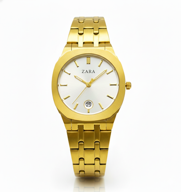 zara flat gold women