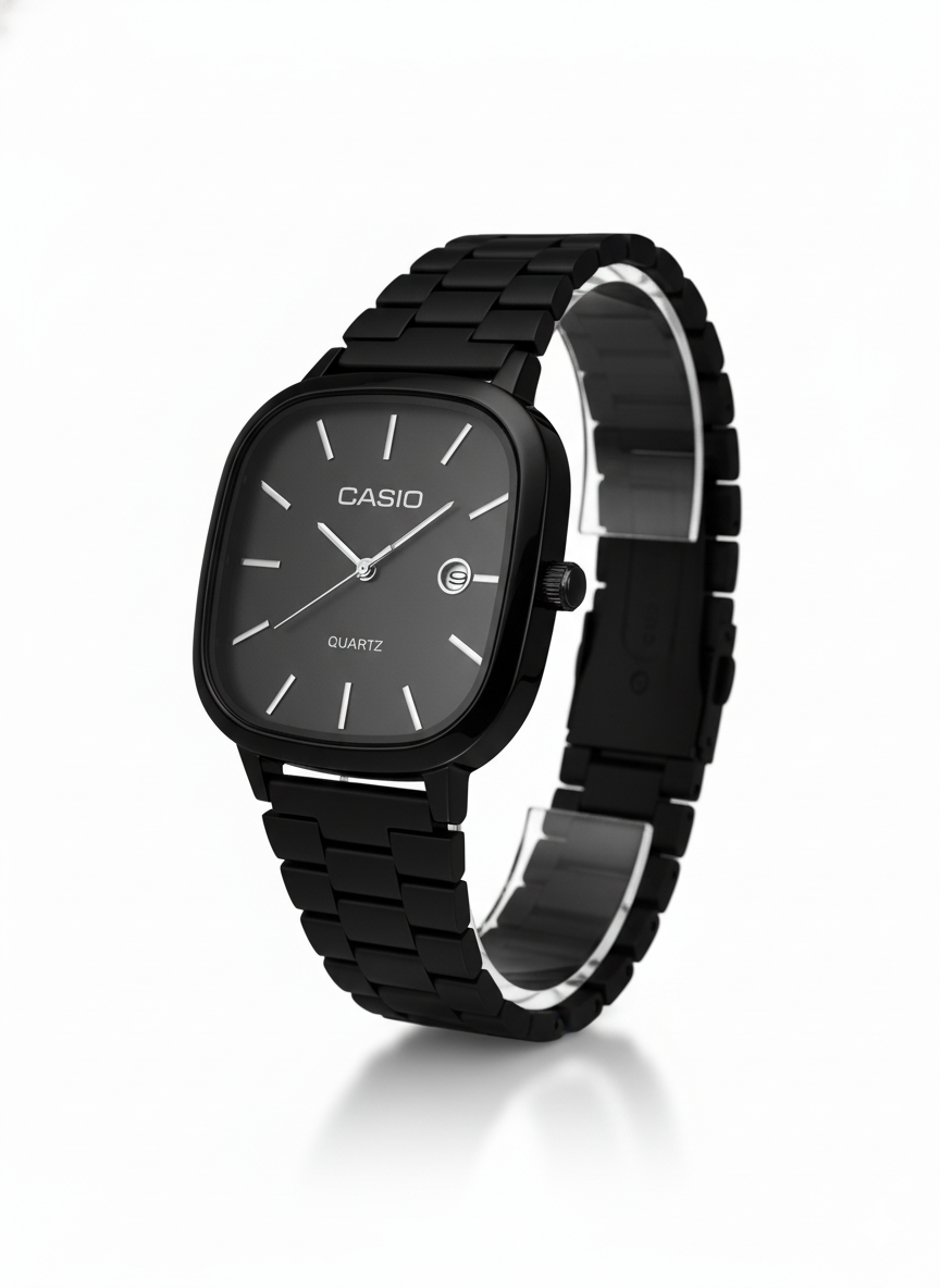 Casio square full black