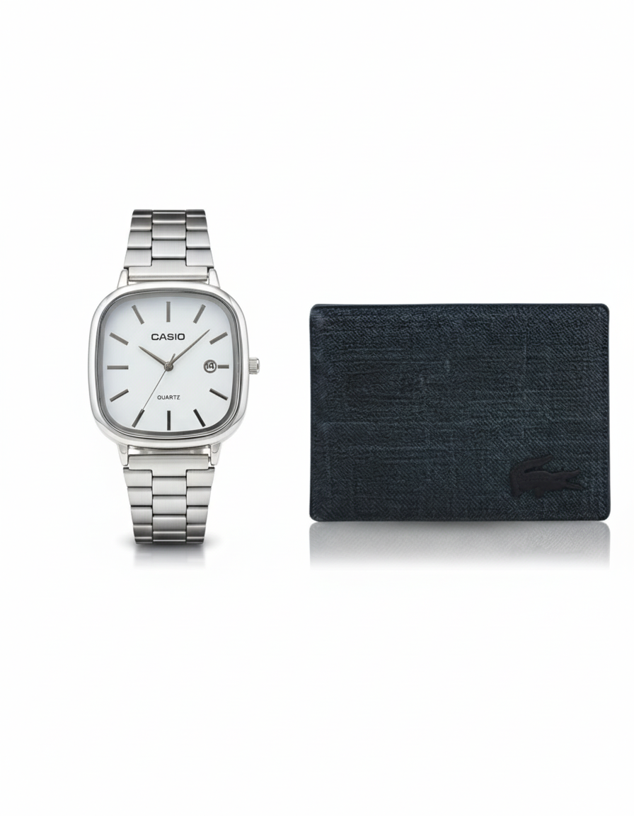 Casio square & blue lacoste bundle
