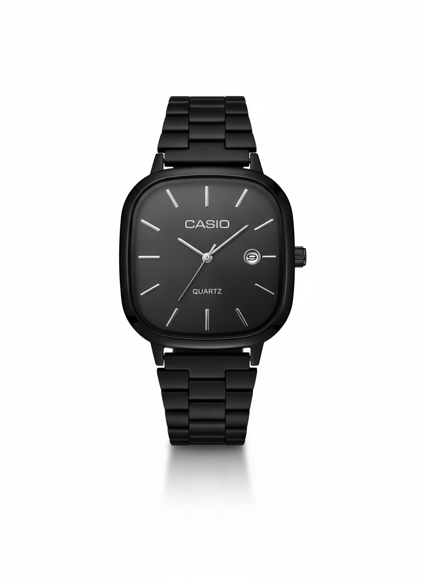 Casio square full black