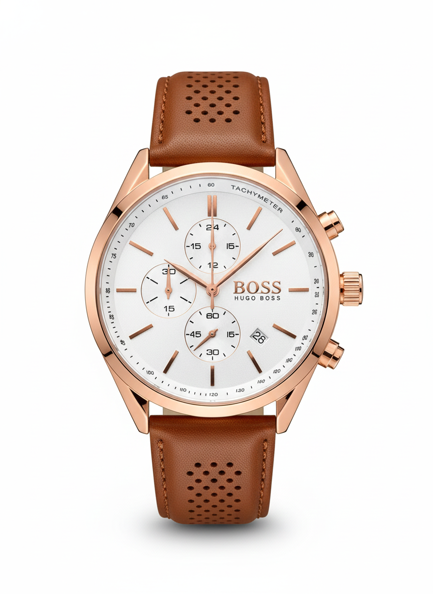 Boss watch leather
