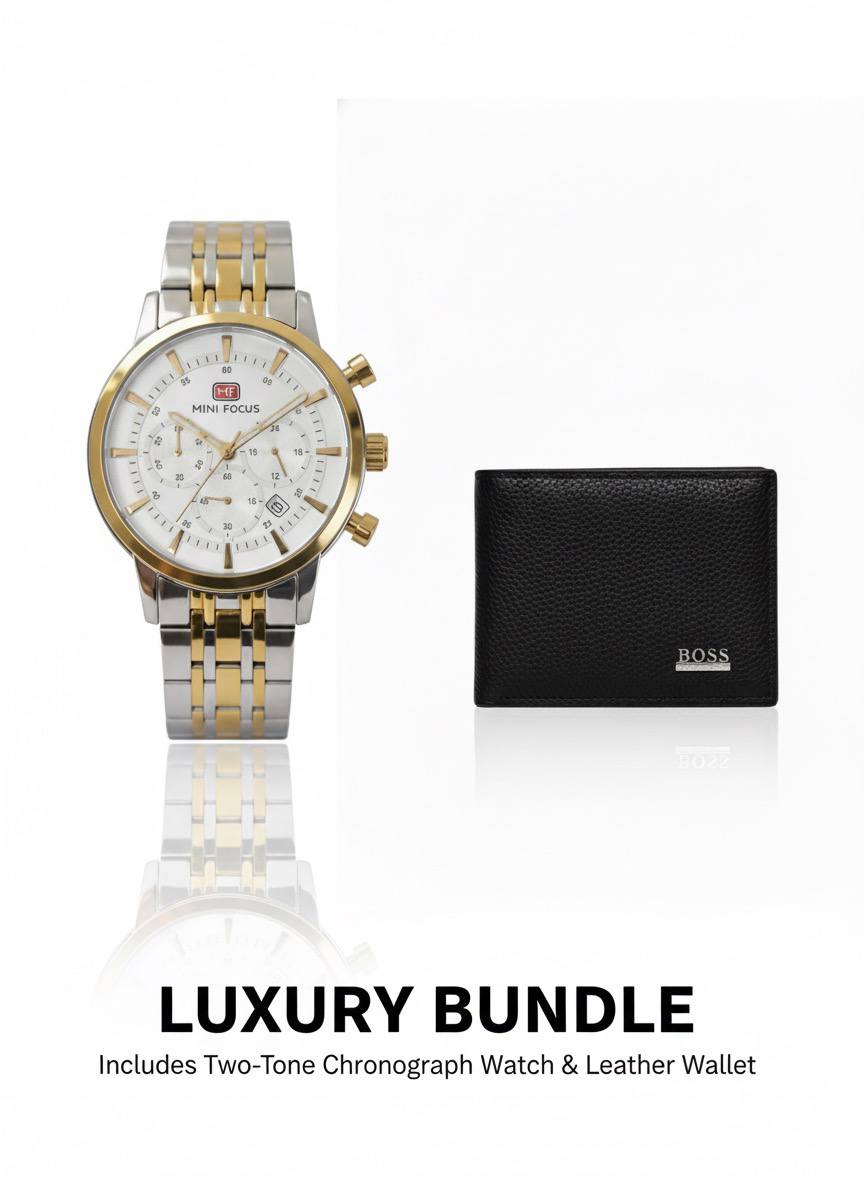 Mini focus chronograph & Boss wallet