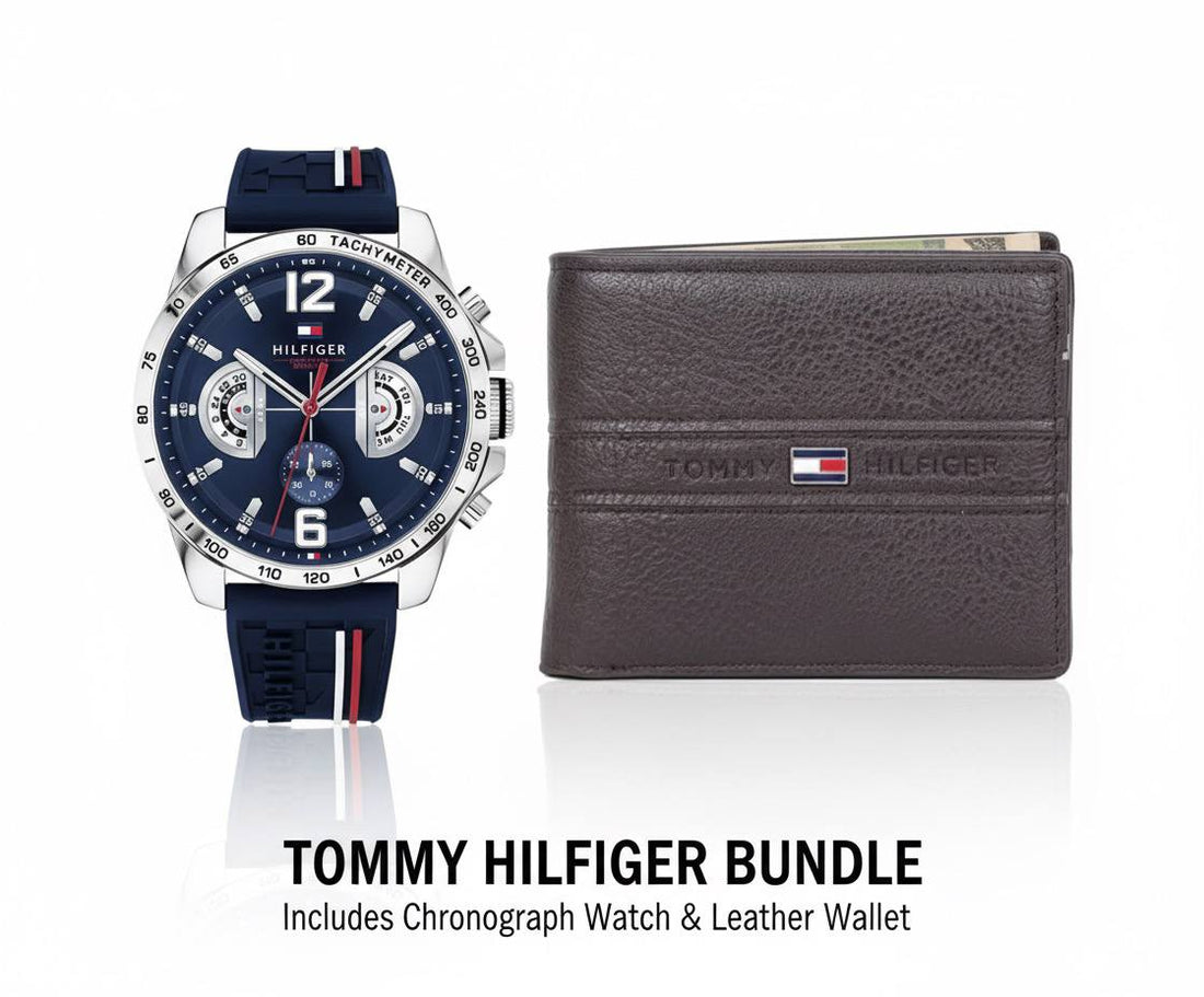 Tommy & leather wallet bundle