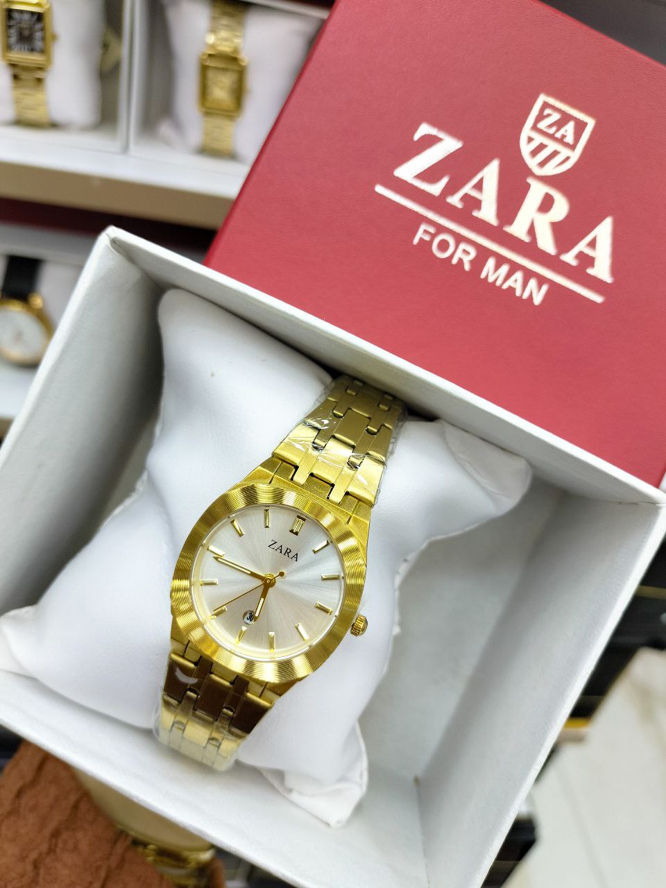 zara flat gold women