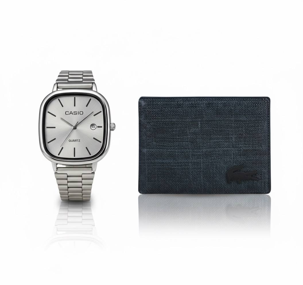 Casio square & blue lacoste bundle