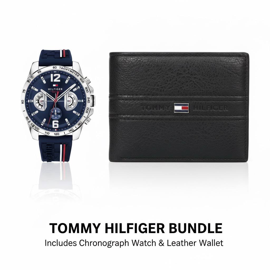 Tommy & leather wallet bundle