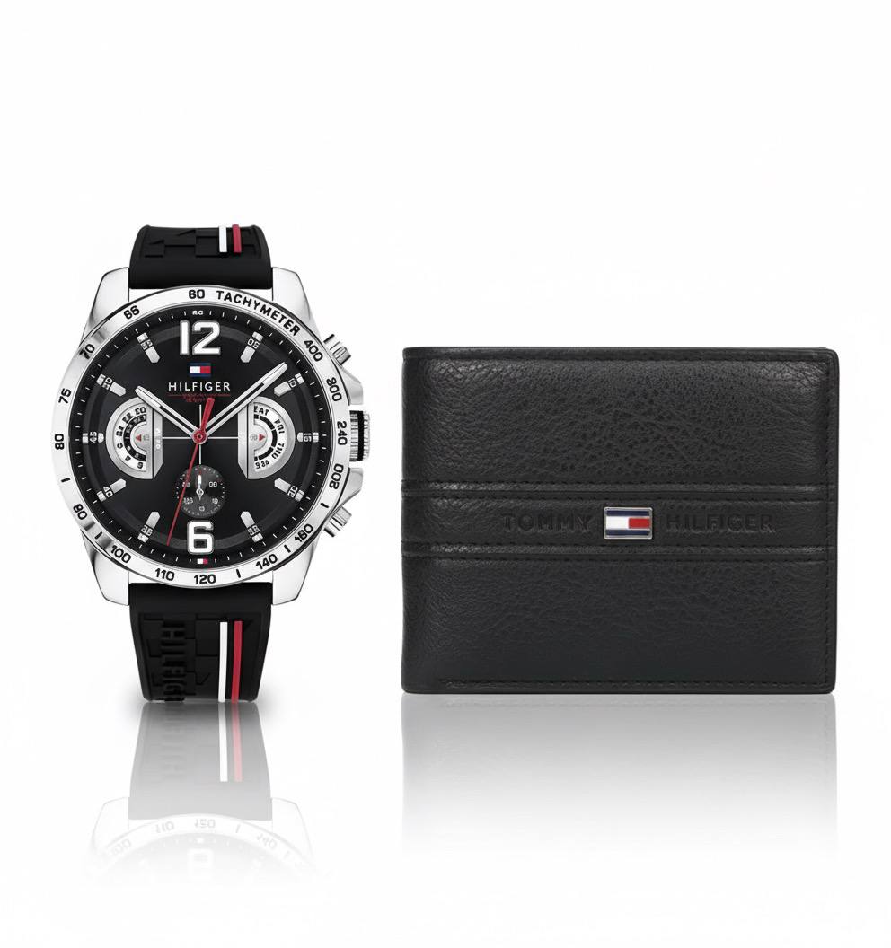 Tommy & leather wallet bundle