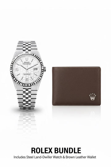 Rolex watch & Rolex wallet bundle