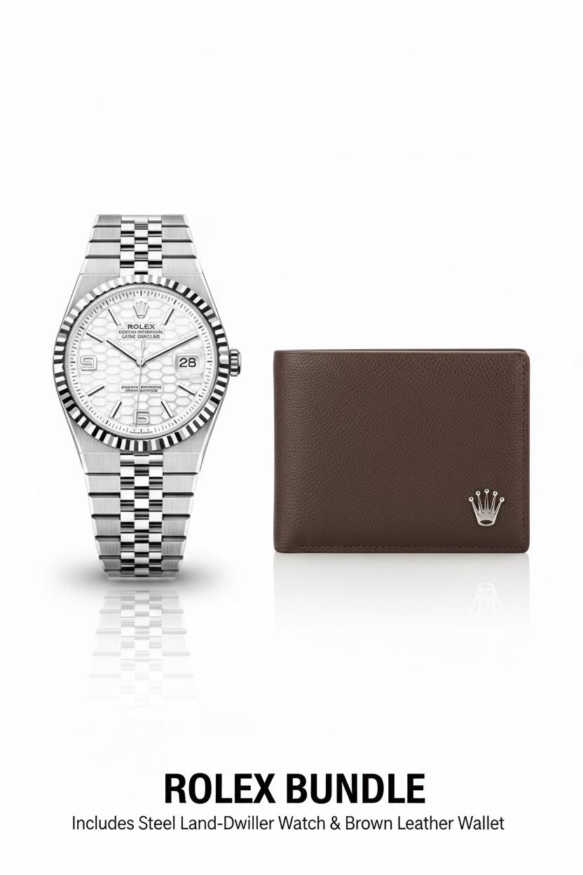 Rolex watch & Rolex wallet bundle