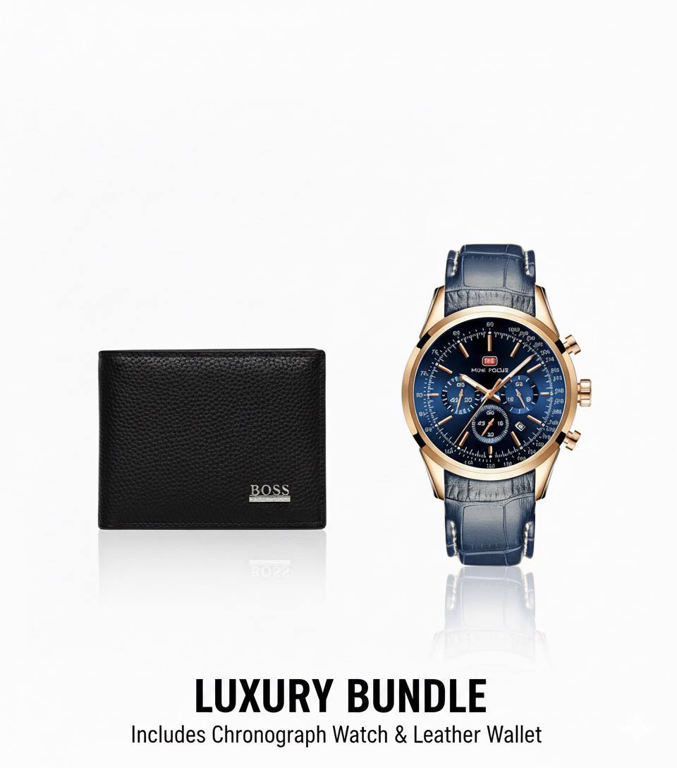 Mini focus leather & boss wallet bundle