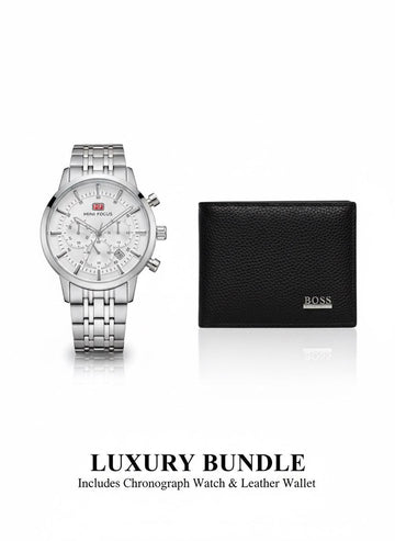 Mini focus chronograph & Boss wallet